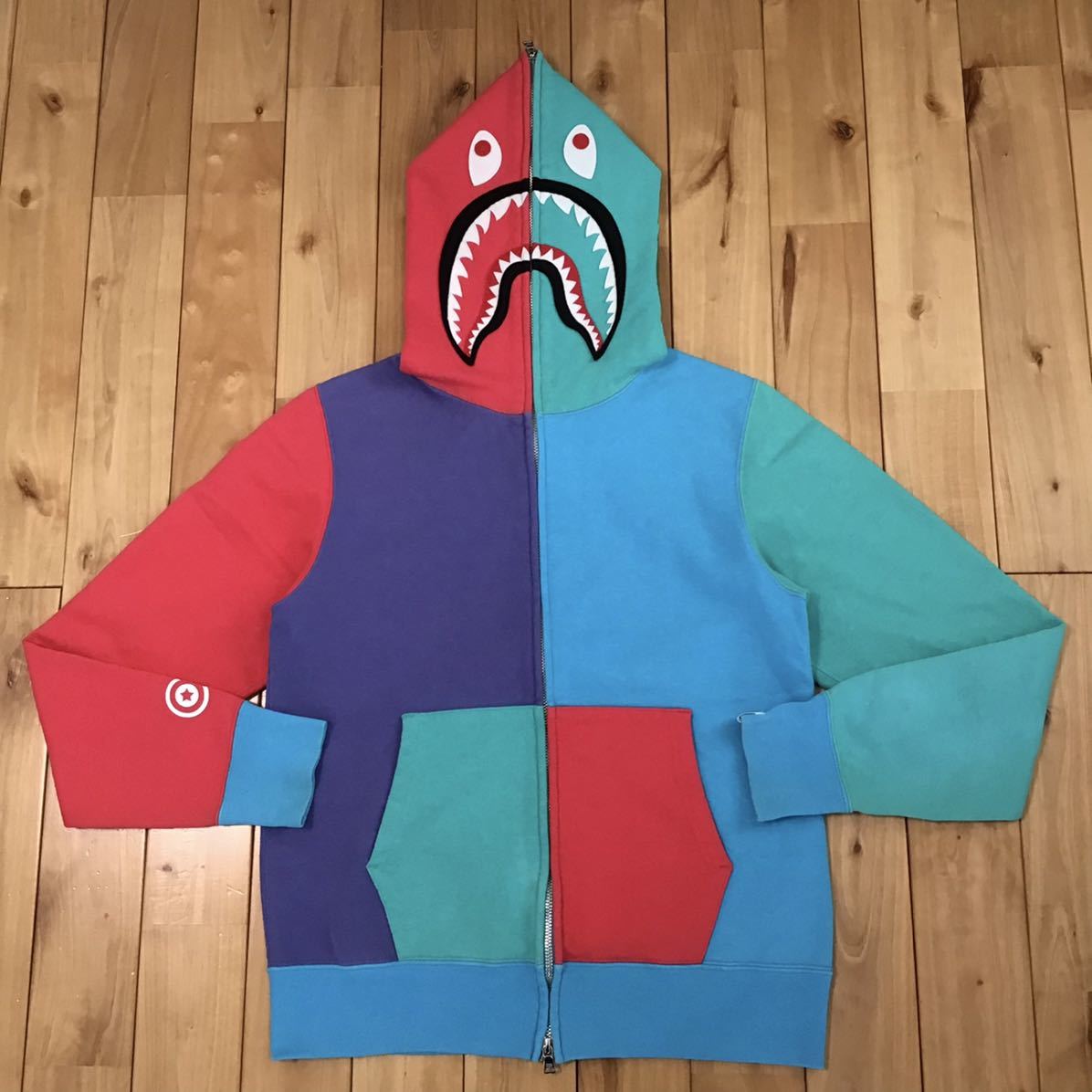 Crazy color シャーク パーカー Sサイズ shark full zip hoodie a