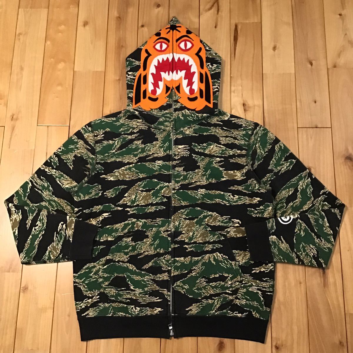 史上一番安い tiger camo tiger Sサイズ パーカー タイガー full zy2