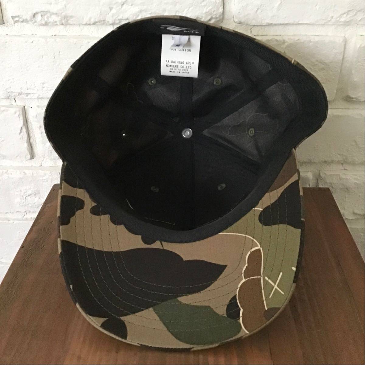 ☆激レア☆ kaws bendy 1st camo green cap Mサイズ a bathing ape