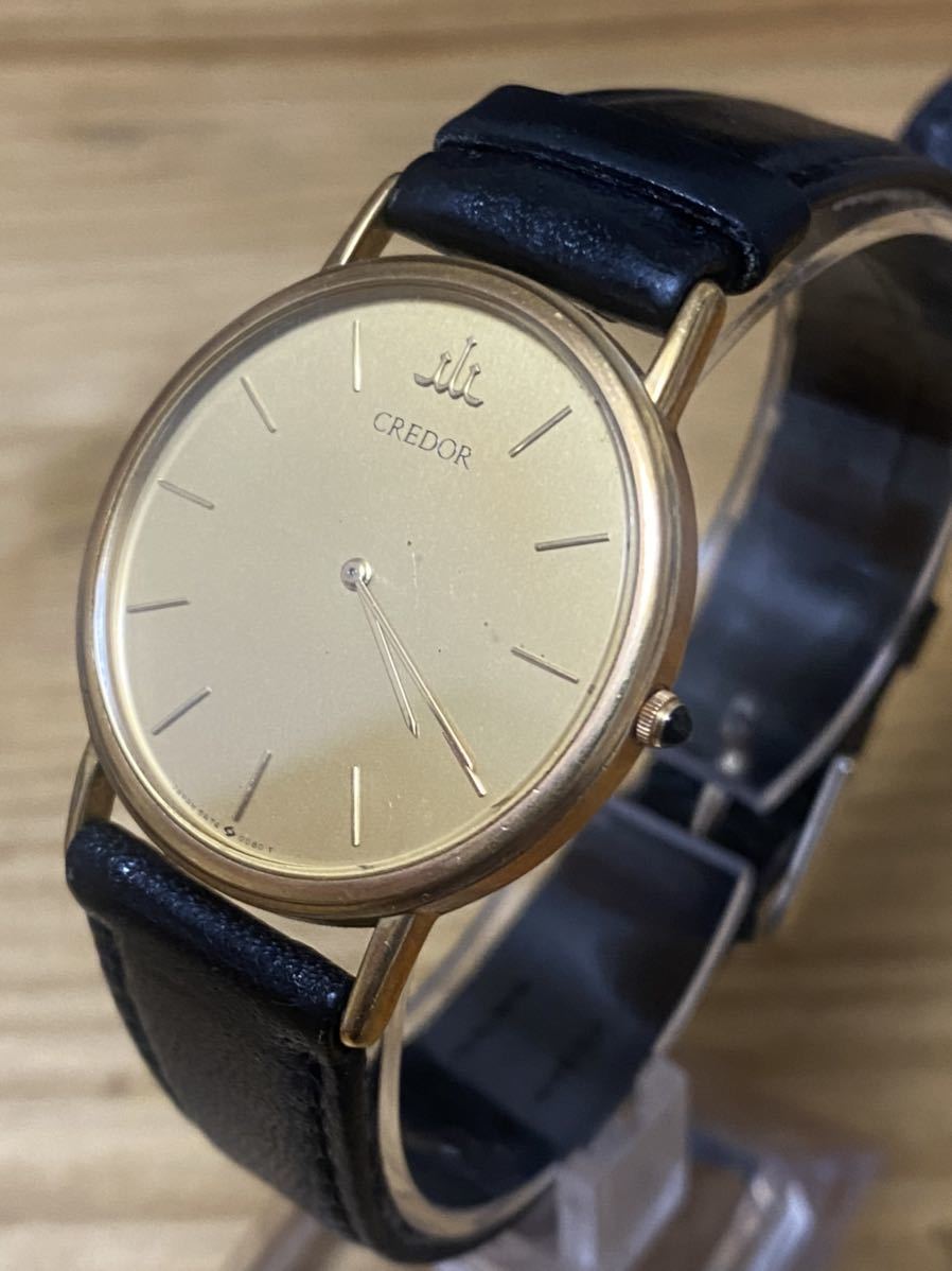 稼動品】SEIKO CREDOR 18KT セイコー クレドール クオーツ メンズ