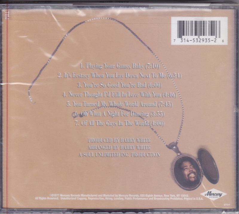 BARRY WHITE / SINGS FOR SOMEONE YOU LOVE /US盤/未開封CD!! 商品管理番号：44670_画像3