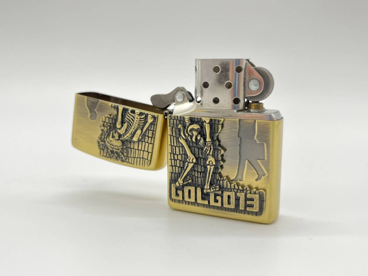 ZIPPO ゴルゴ13 メタル金古美 荊骸骨 デューク さいとうたかを A595 ZIPPO ゴルゴ13 メタル金古美 荊骸骨 デューク さいとうたかを A595