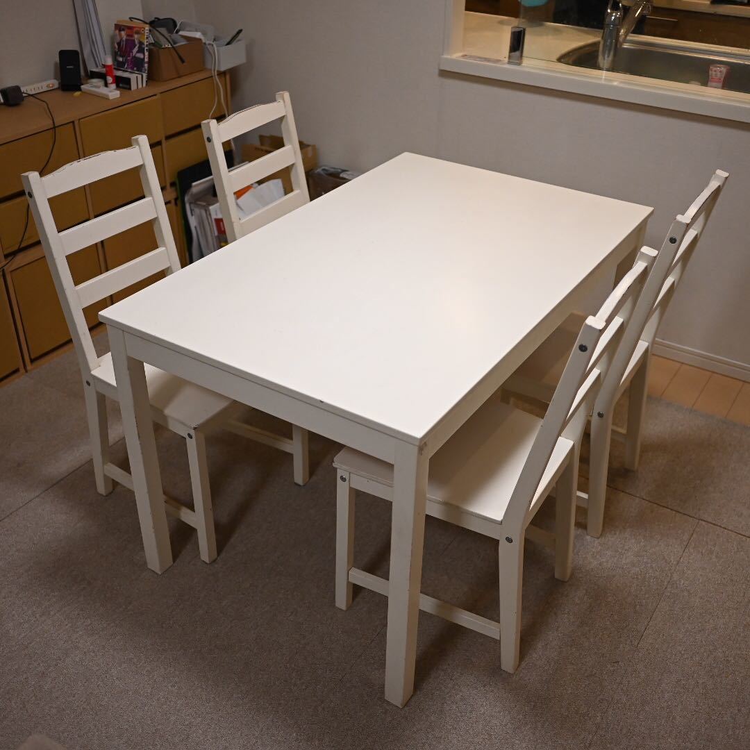 IKEA ダイニングテーブルセット(4人用)｜売買されたオークション情報 