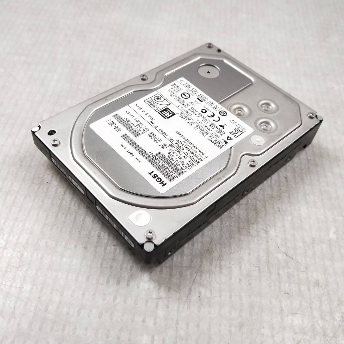 高評価! 正常 1台 4TB SATA 【中古パーツ】3.5 HGST □HDD886 使用