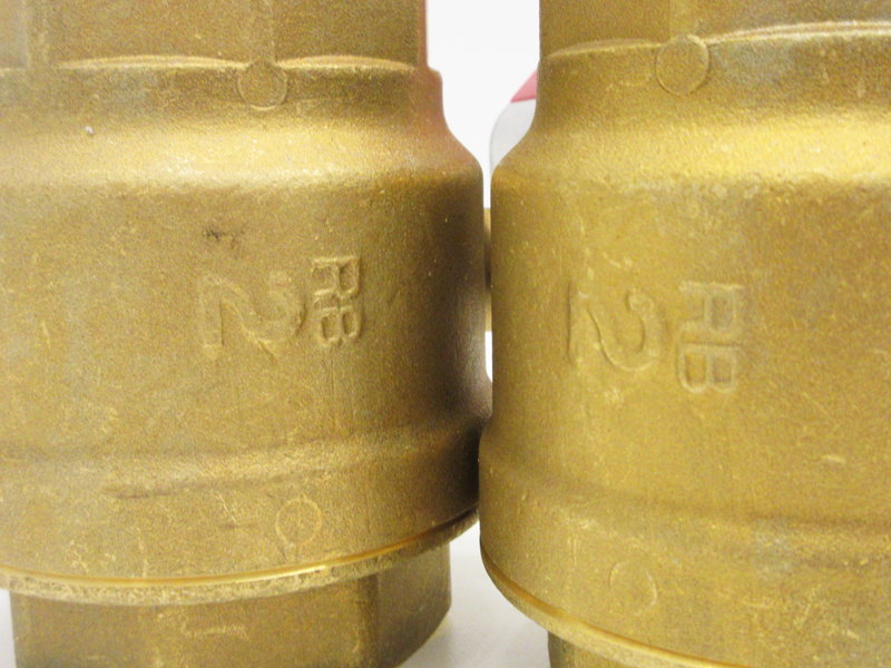 未使用】TOYO(東洋バルブ) 600型 黄銅製ボールバルブ(フルボア) RB