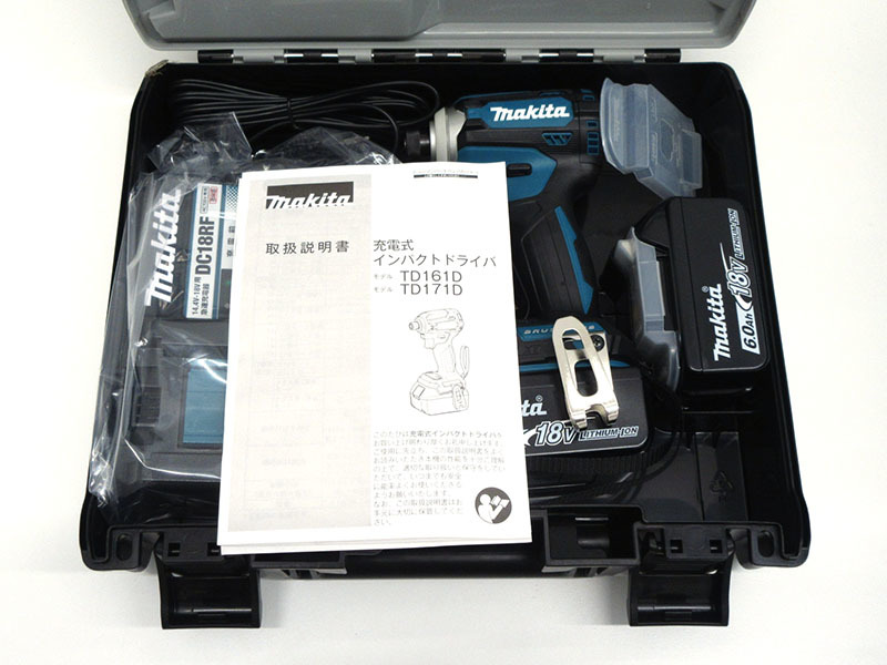 未使用】makita(マキタ) 18V 充電式インパクトドライバ TD171DRGX 6.0