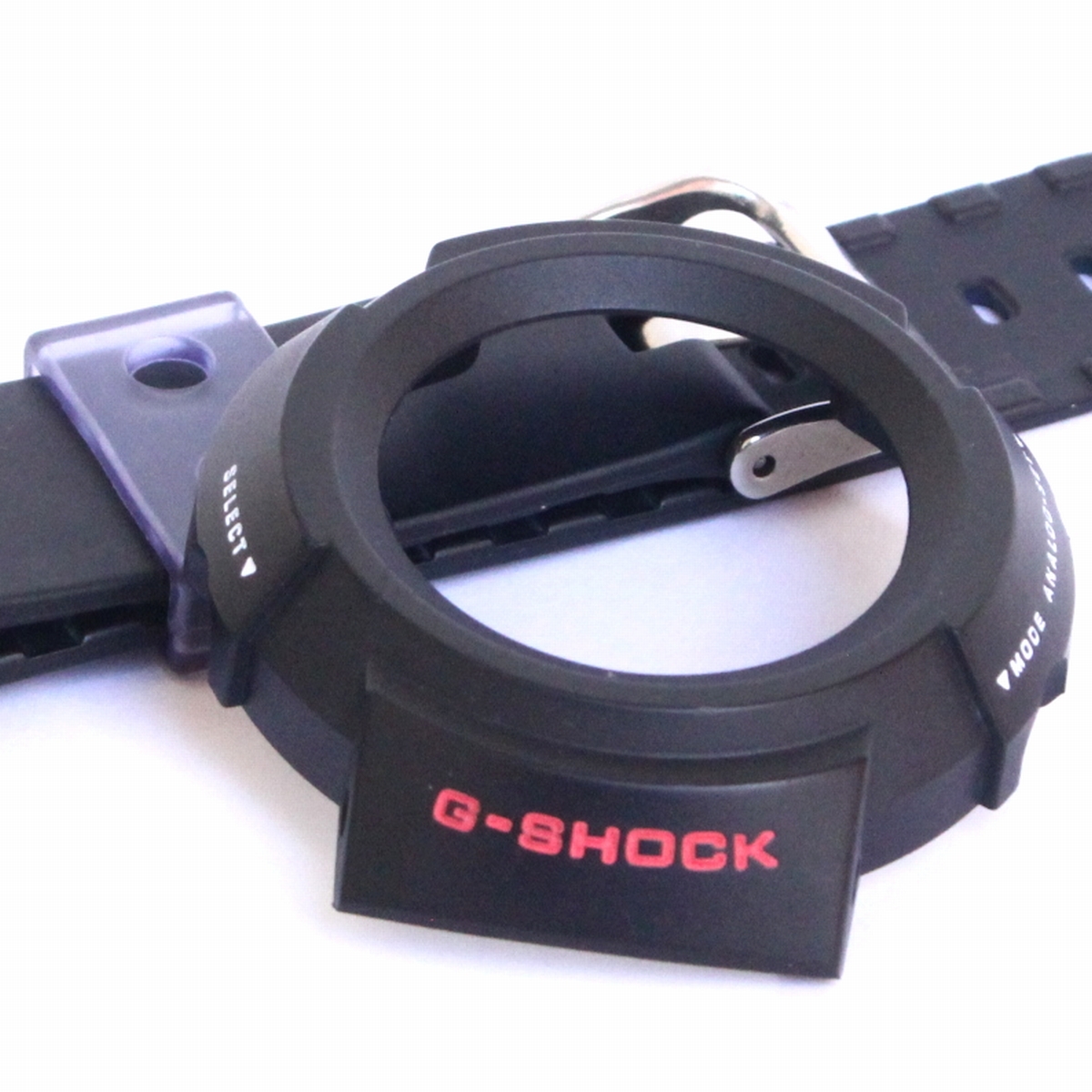 (89003)G-SHOCK ベゼル バンド カスタム 海外仕様赤ロゴ AW-500-1E2V AW-500B-7 AW-500 海外仕様・蓄光 赤ロゴ_画像1