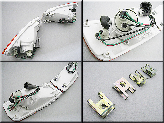 Z32 Fairlady Z previous term [NISSAN] Nissan 300ZX original front US side marker left right (90-92y)/USDM North America specification FairladyZ combination lamp USA