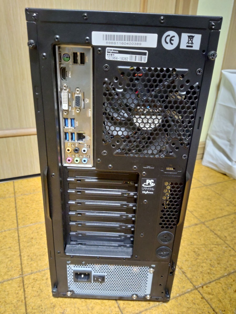 デスクトップパソコン ドスパラ ガレリア i7-4790 RAM16GB SSD240GB