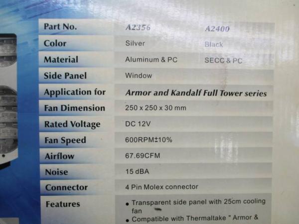 * рабочее состояние подтверждено . опция детали * Thermaltake ARMOR и т.п. для большой вентилятор кейс покрытие 25Cm вентилятор 