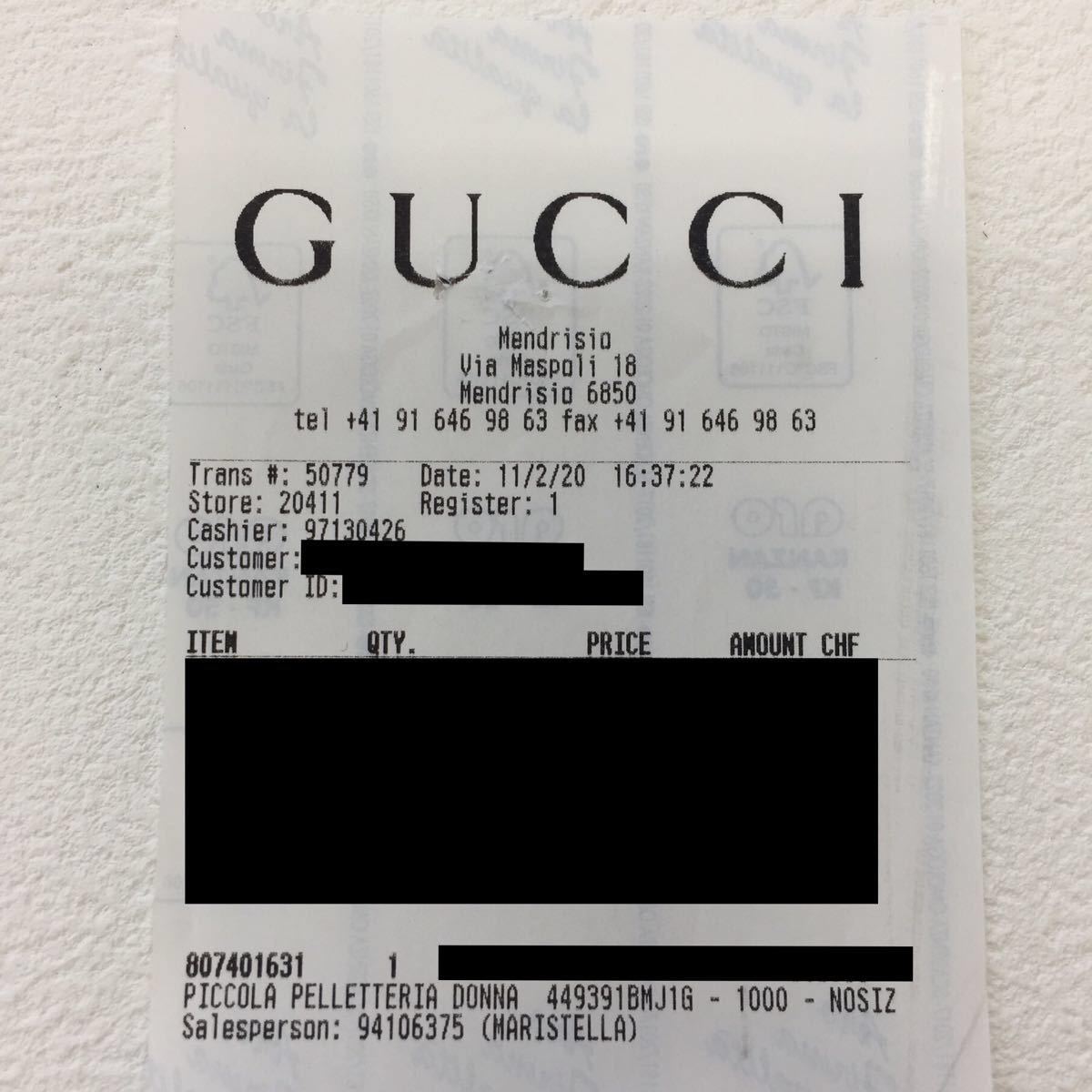 ☆新品☆ 未使用のショッパー付き☆ GUCCI マイクログッチシマ レザー