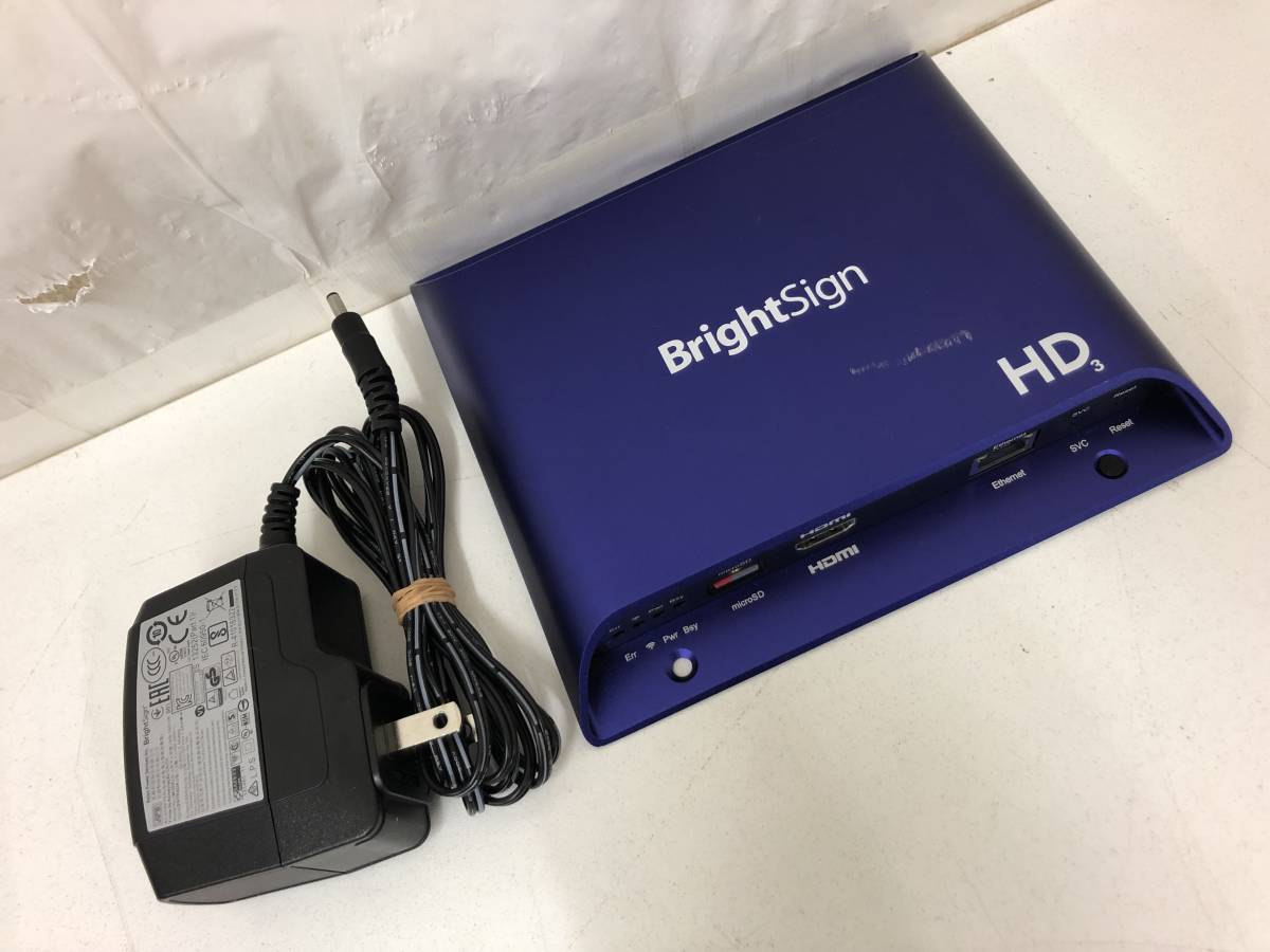 77YD4183 【展示品】BrightSign ブライトサイン デジタルサイネージプレイヤー HD3/HD223