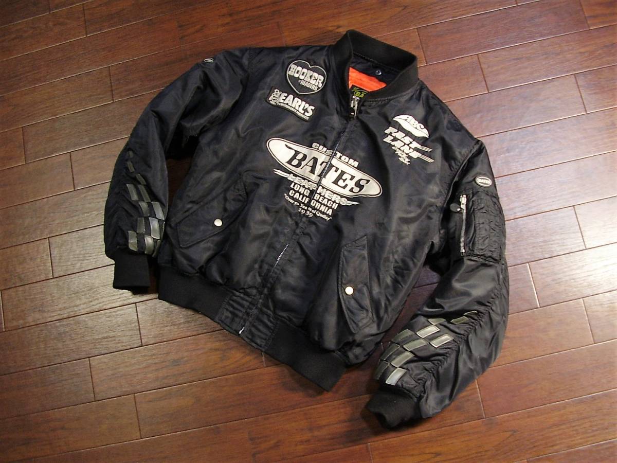 15□ BATES ベイツ プロテクター入 MA-1 size XL ic.sch.id
