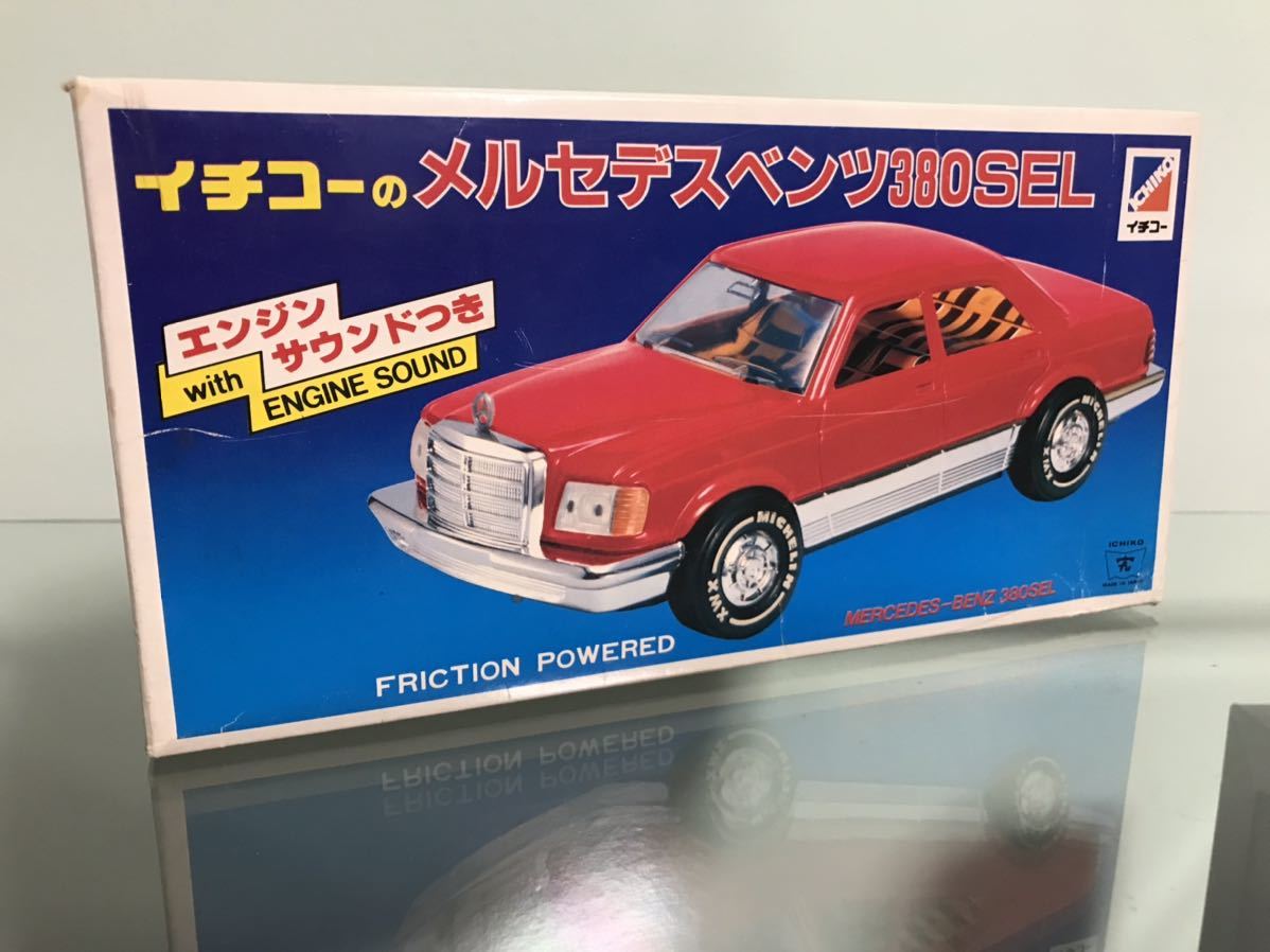 送料無料　1/18位　メルセデスベンツ　380SEL ブリキ　ミニカー　イチコー　MERCEDES BENZ 当時物_画像6