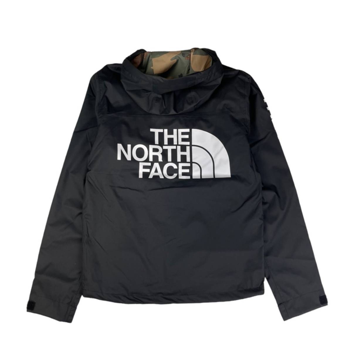 ザ ノースフェイス ジャケット 袖ロゴ マウンテンパーカーNF0A5IXA 撥水 迷彩 黒 2XLサイズ THE NORTH FACE MILLERTON JACKET 新品