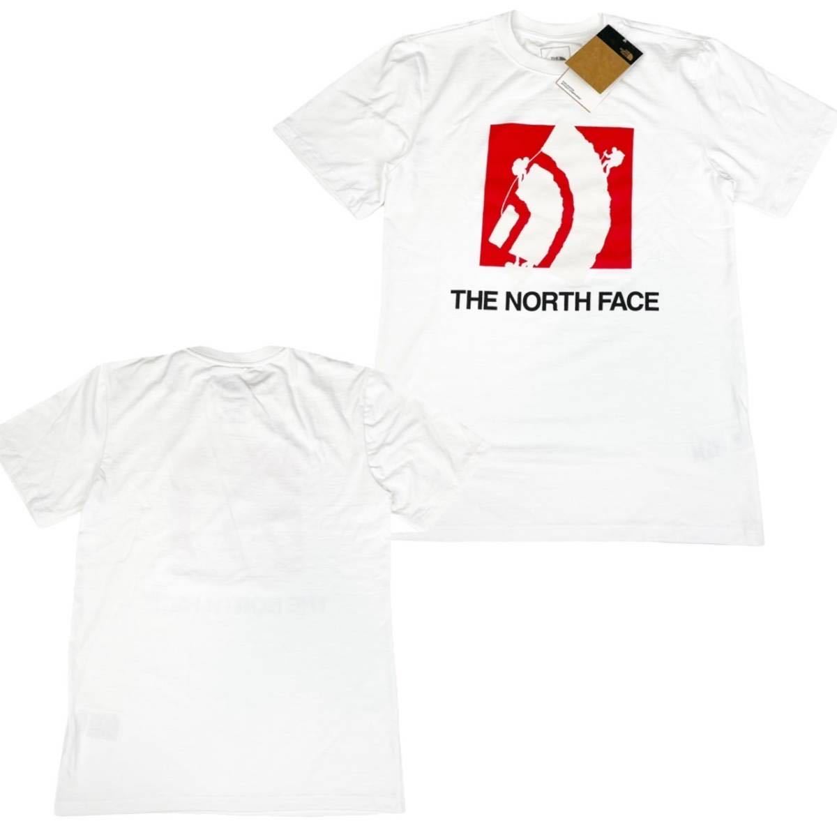 ザ ノースフェイス Tシャツ ボックス 半袖 メンズ レディース NF0A5GMM 白 Lサイズ 前ロゴ THE NORTH FACE S/S LOGO PLAY T 新品