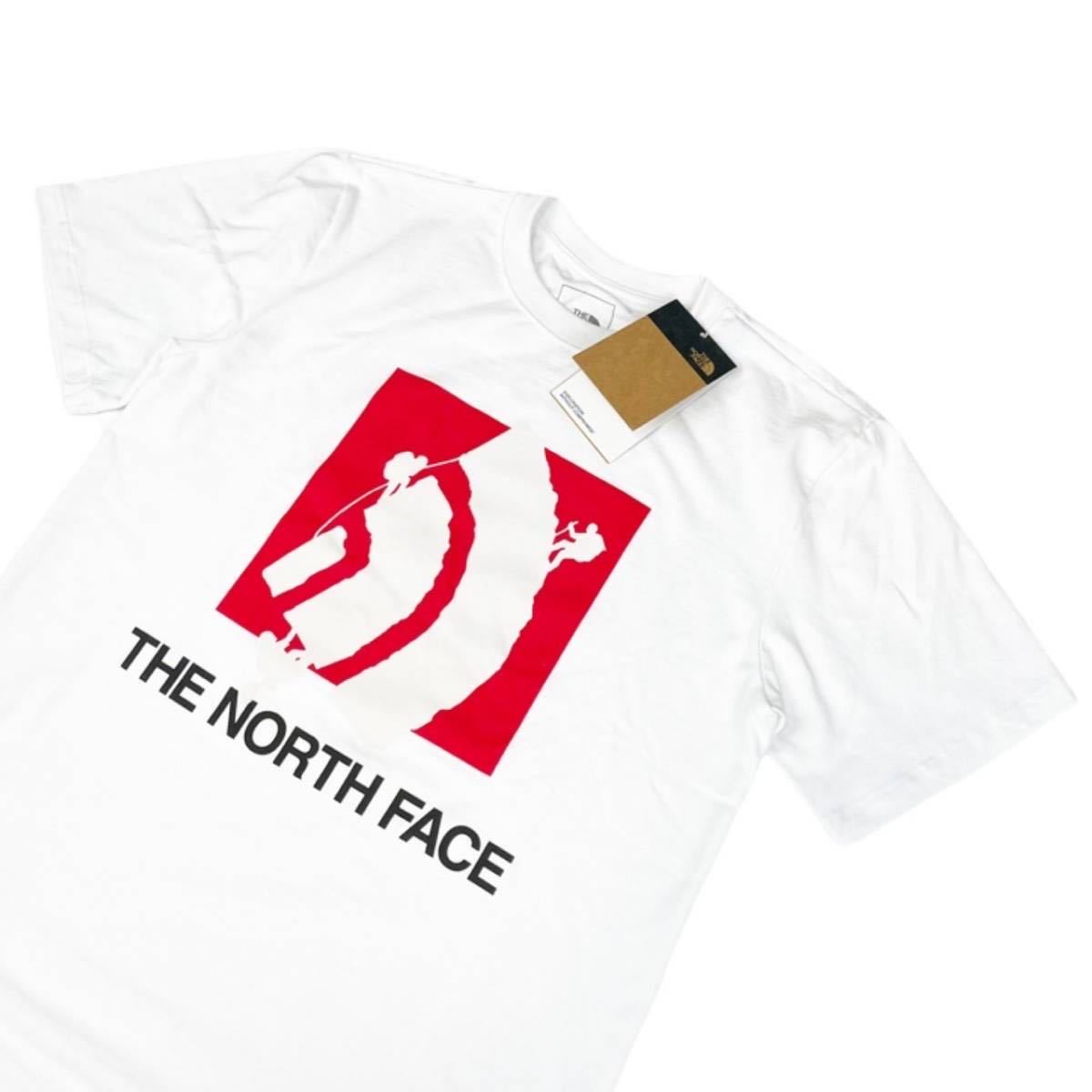 ザ ノースフェイス Tシャツ ボックス 半袖 メンズ レディース NF0A5GMM 白 XLサイズ 前ロゴ THE NORTH FACE S/S LOGO PLAY T 新品