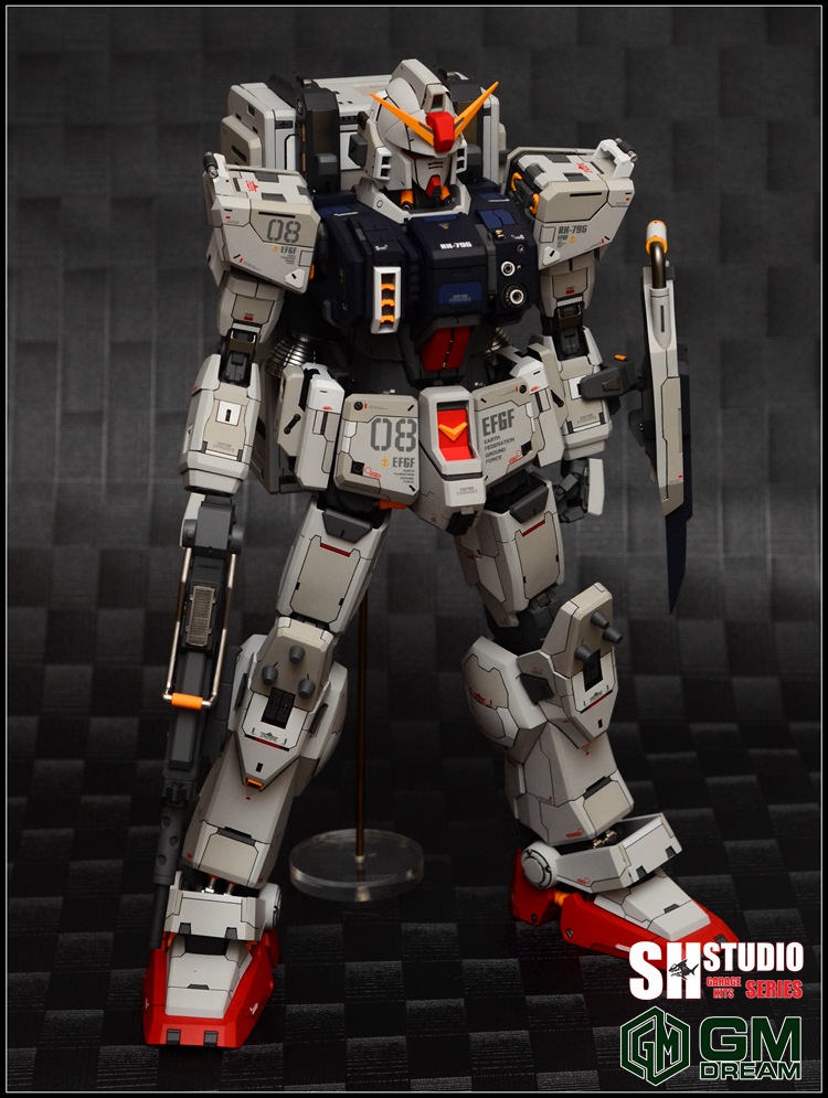 【SH Studio】1/60 RX-79G ガンダム 陸戦タイプ 改造パーツ2.0 ウェポンセット付き 未塗装 GK ガレージキット 未組立 新品_画像5