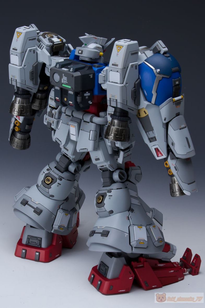 【INDUSTRIAL GEAR】1/100 RX-78 GP02A ガンダム試作2号機サイサリス MG 未塗装 レジン ガレージキット 未組立 新品_画像4