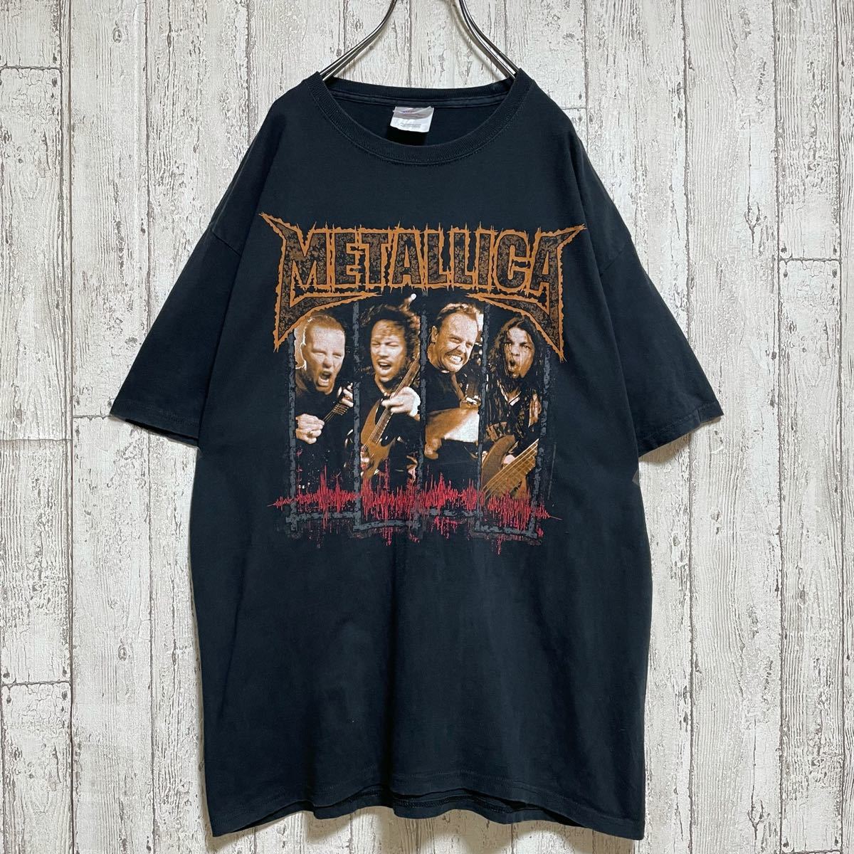 ☆送料無料☆ Hanes ヘインズ METALLICA メタリカ バンドTシャツ Lサイズ ブラック 2009 ビッグサイズ 22-61