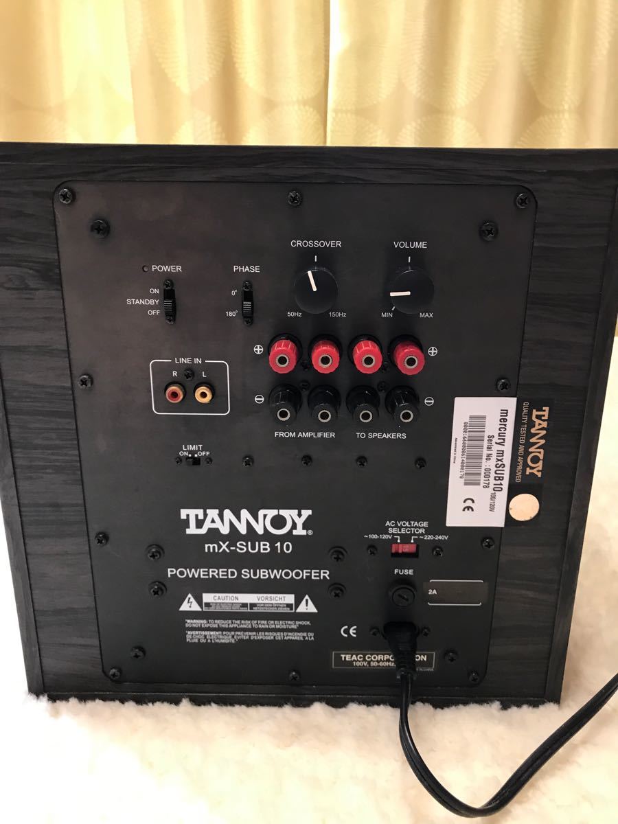 サブウーファー タンノイ TANNOY mercury mxSUB10 サブウーファー タンノイ TANNOY mercury mxSUB10