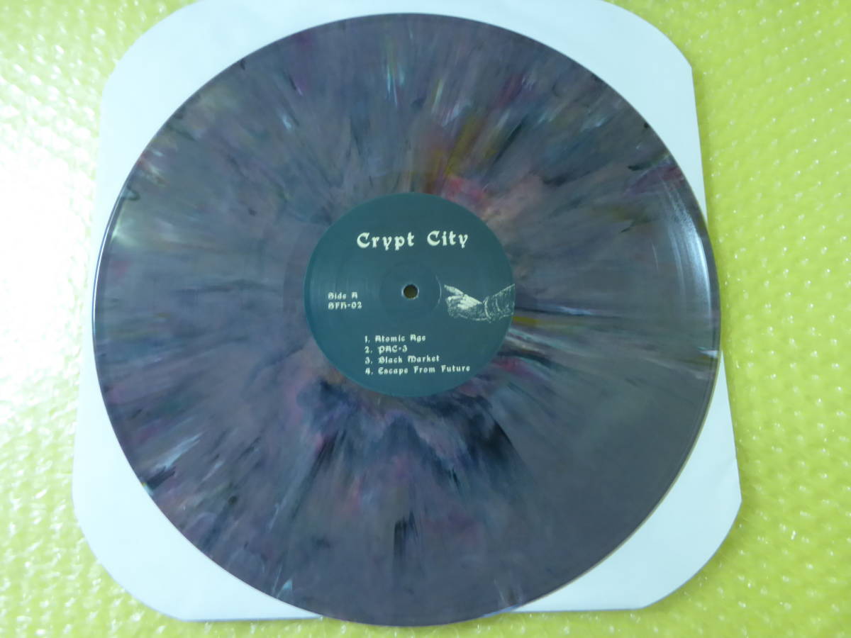 [m7808y r] CRYPT CITY / Crypt City [SFH-02] クリプトシティ マーブルカラーレコードの画像6