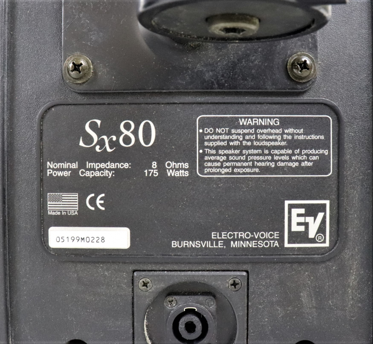 ELECTRO-VOICE SX-80 エレクトロ ボイス EV スピーカーペア 2