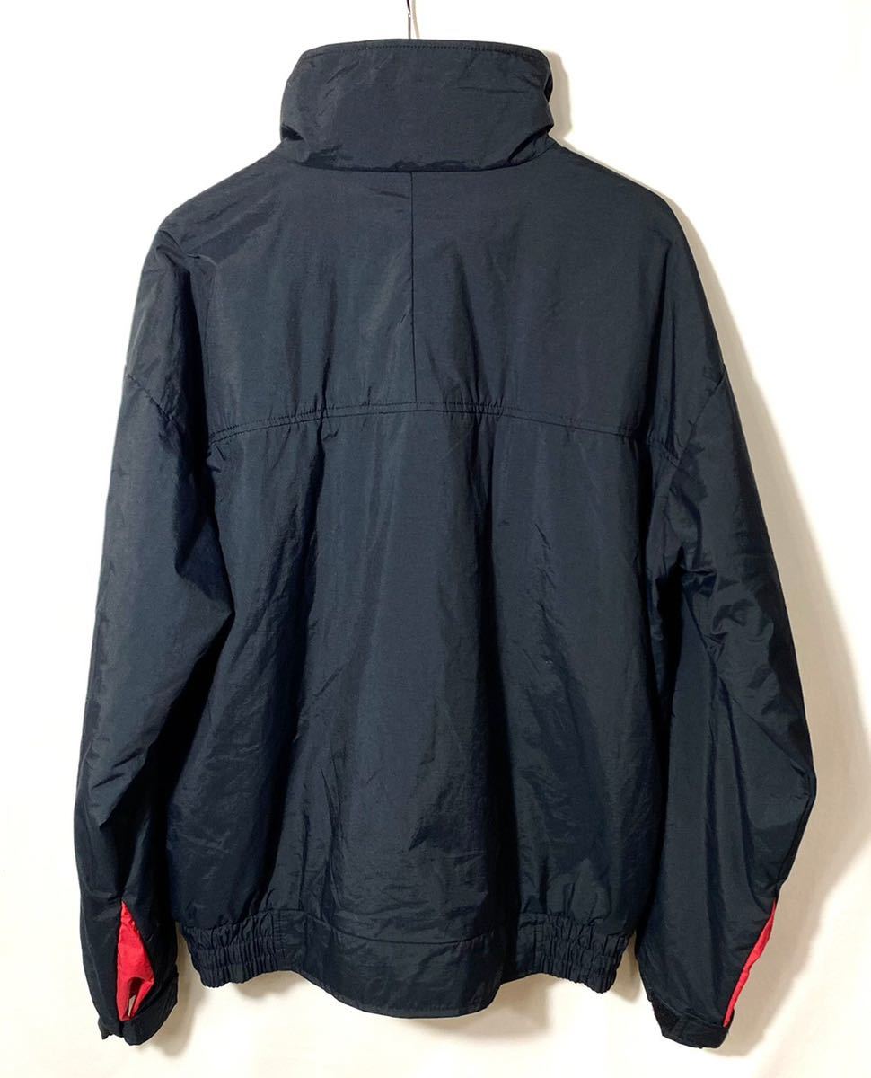 ■ビンテージ Woolrich ウールリッチ Thinsulate 3M シンサレート 比翼 ジップアップ ナイロンジャケット 古着 アメカジ ブラック L■_画像8