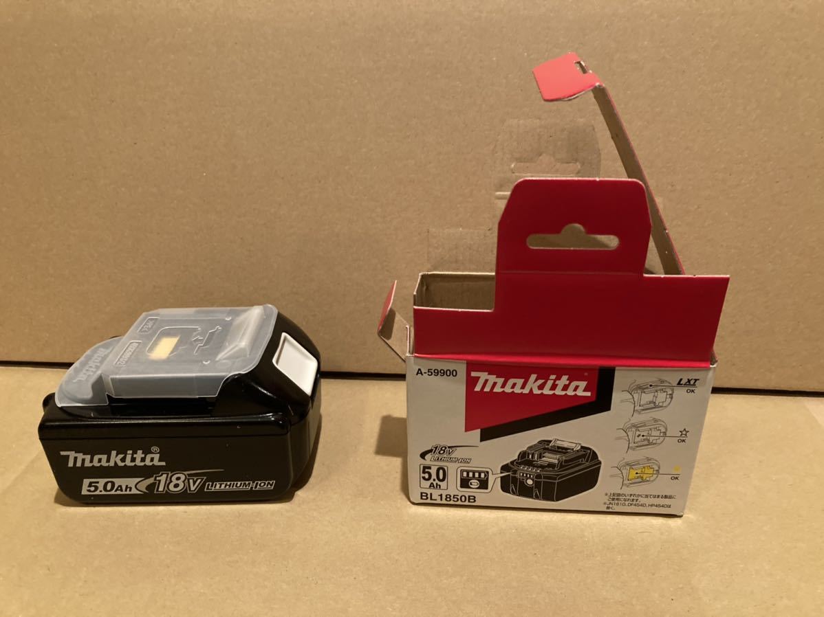 日本メーカー新品 マキタ 18V5.0Ahリチウムイオンバッテリー BL1850B A