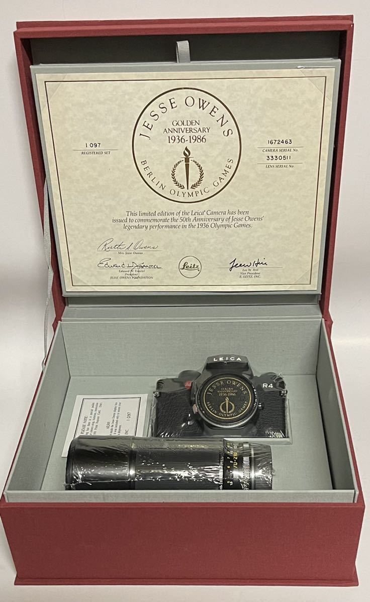 Leica R4 Jesse Owens set ライカR4 ジェシー・オーエンス 記念セット　未開封_画像2