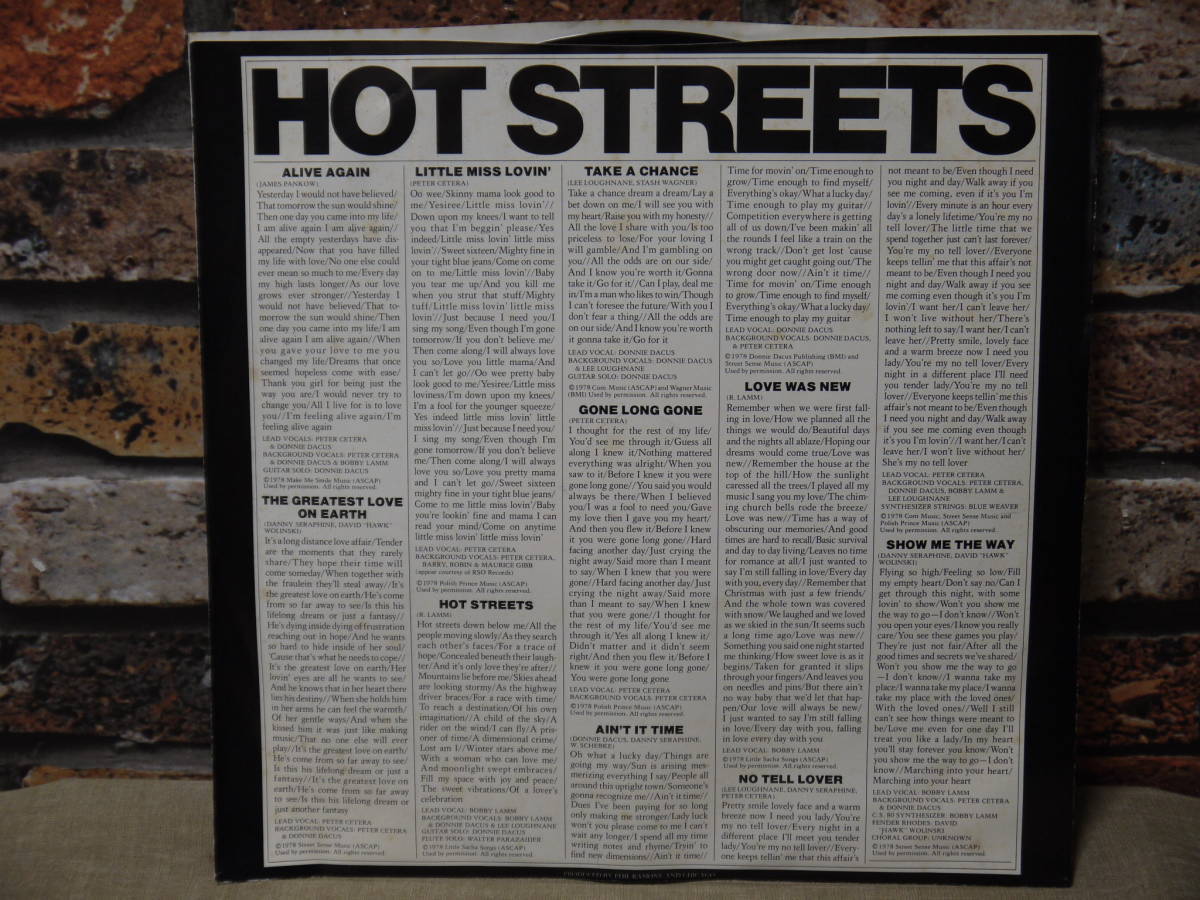 LP HOT STREET/Chicago シカゴ★中古_画像4