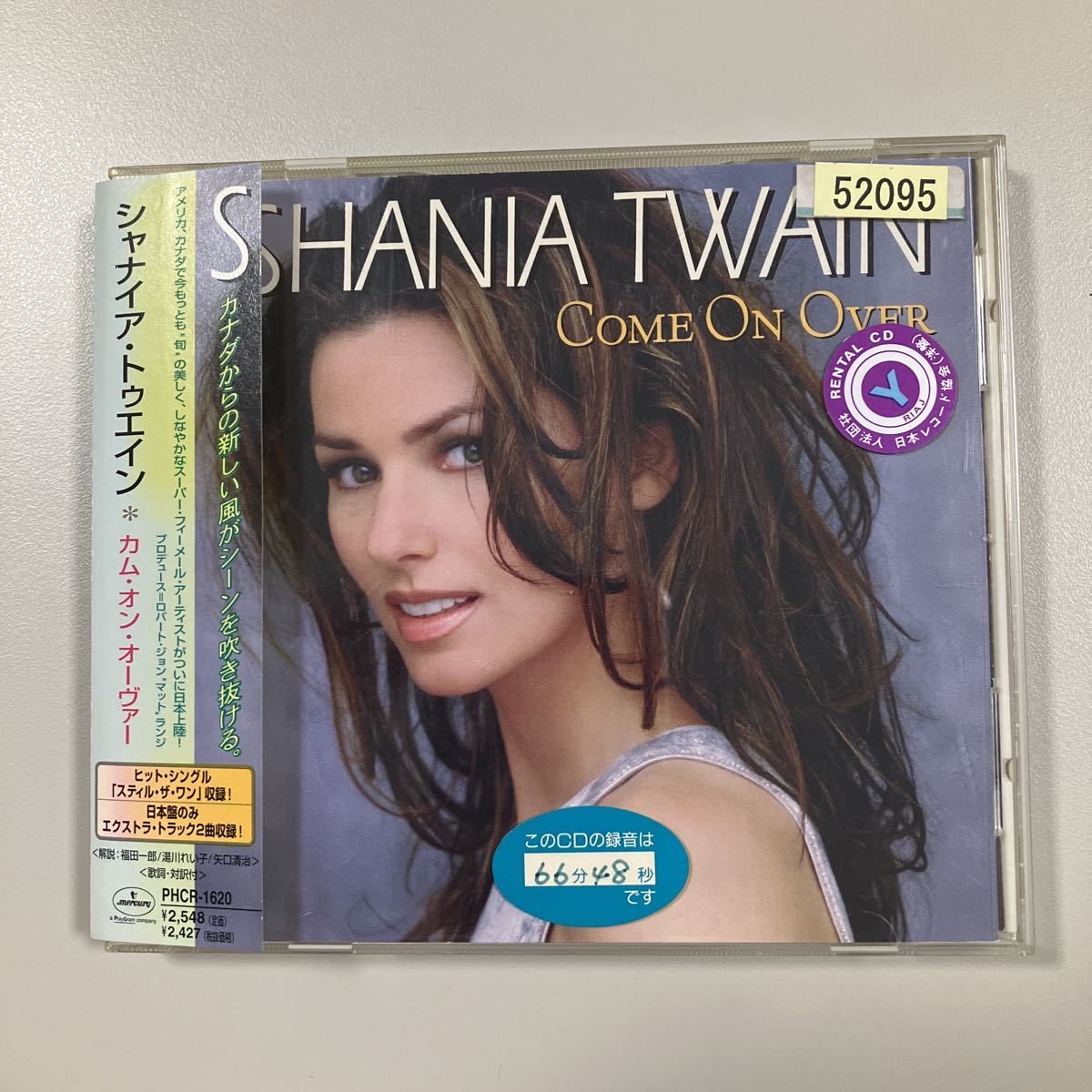 【22-03A】全世界3,900万枚売上のマンモスCD！　国内盤　SHANIA TWAIN シャナイア・トゥエイン Come On Over カム・オン・オーヴァー_画像1