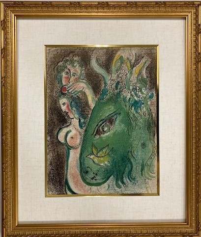 【特価】　≪　 マルク・シャガール 　≫　　オリジナルリトグラフ【 石版画 】 　 1960年 　 PARADISE　　MARC　CHAGALL