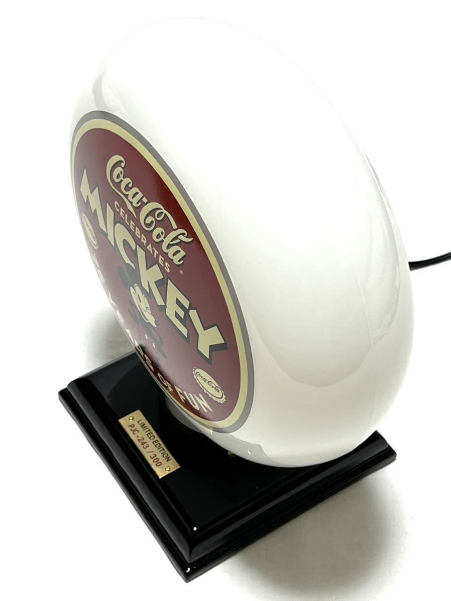 ミッキーマウス 75周年記念 コカ・コーラ×ミッキー/リミテッドエディション 300個限定 ガソライト/ランプ /照明/50s/ダイナー/ディズニー 