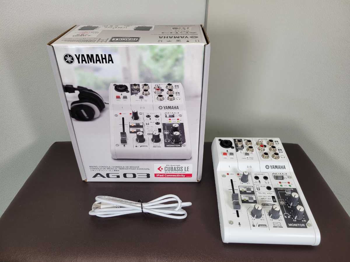 通電確認済み】YAMAHA AG03 ヤマハ オーディオミキサー ウェブ