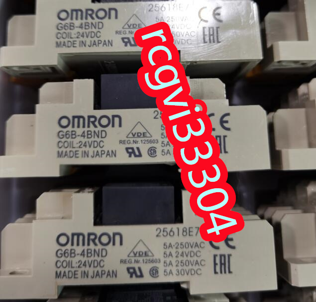 新品 OMRON/オムロン ターミナル リレー G6B-4BND 24V 10個セット 6