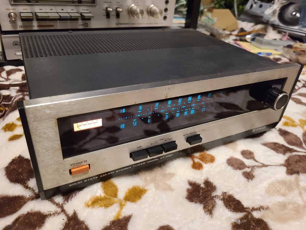 【ジャンク品】TRIO トリオ ステレオチューナー KT-2001 ATC2000シリーズのFM/AMチューナ-ビンテージ ジャンク 中古 　　　動作品 _画像1