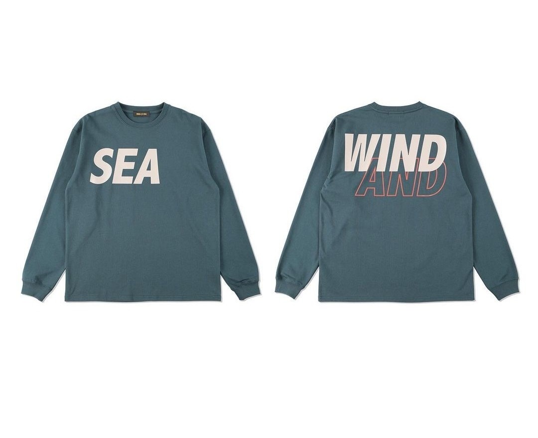 新品未試着】Lサイズ WIND AND SEA SEA L/S T-SHIRT B Green-Sand