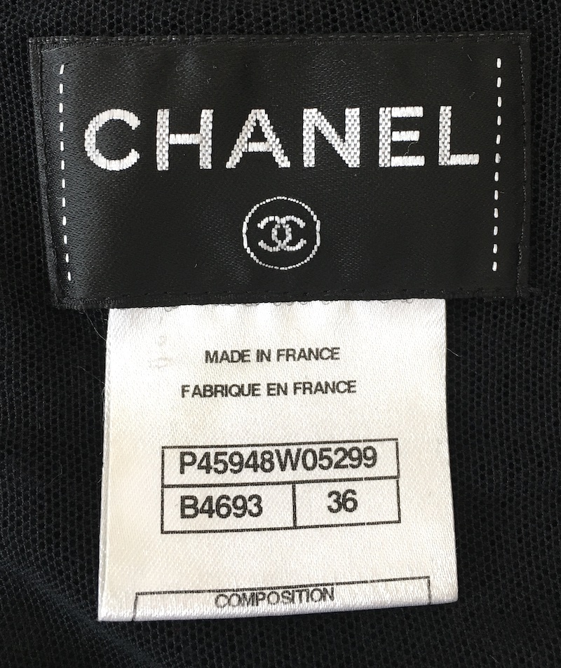 シャネル CHANEL メッシュ・ブラック・ワンピース F36（F36-F38細の方へ/日本7-9大の方へ）_画像8