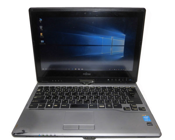  exterior with defect Windows10 Pro 64bit Fujitsu LIFEBOOK T734/H Core i5-4300M 2.6GHz 4GB 320GB multi Web camera HDMI Bluetooth touch panel 