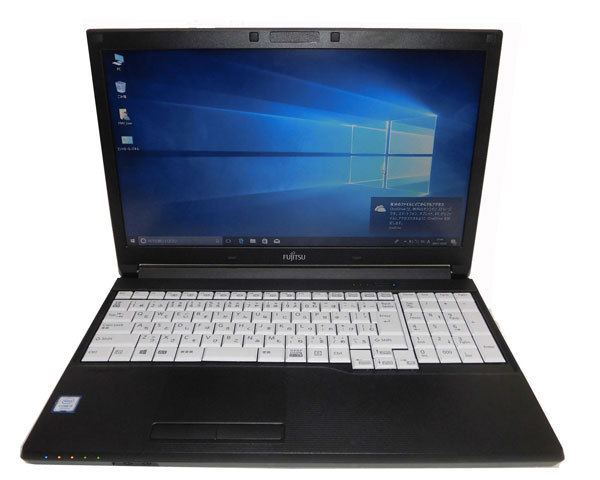 Windows10 Pro 64bit 富士通 LIFEBOOK A577/SX 第7世代 Core i3-7130U 2.7GHz 4GB 500GB マルチ テンキー HDMI Bluetooth 無線LAN_画像1