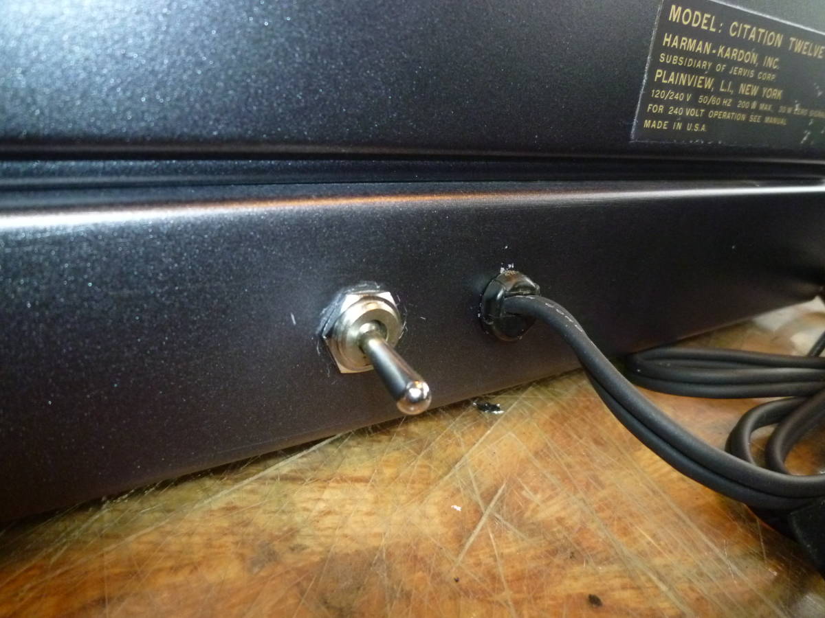 ☆harman/kardon (USA)☆希少品・ステレオパワーアンプ Citation ☆harman/kardon (USA)☆希少品・ステレオパワーアンプ Citation