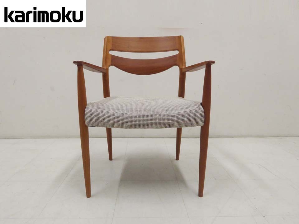 ■karimoku カリモク■CU71 椅子 ダイニングチェア カバー付-2