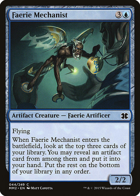 MTG ■青/英語版■ 《フェアリーの機械論者/Faerie Mechanist》モダンマスターズ2015 MM2_画像1