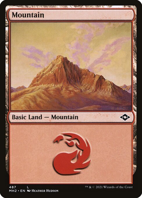 MTG ■土地/英語版■ 《山/Mountain》★エッチングFOIL★モダンホライゾン２ MH2_画像1