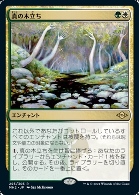 MTG ■金/日本語版■ 《真の木立ち/Sterling Grove》★エッチングFOIL★モダンホライゾン２ MH2_画像1