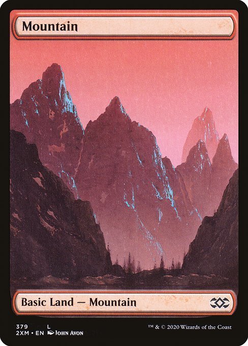 MTG ■土地/英語版■ 《山/Mountain》ダブルマスターズ 2XM_画像1