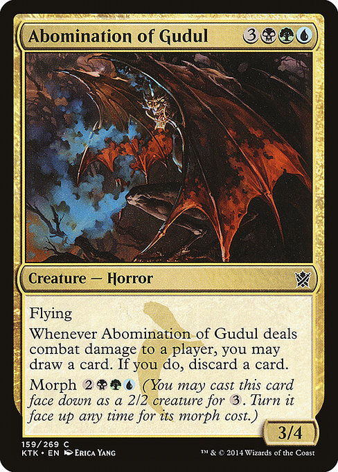 MTG ■金/英語版■《グドゥルの嫌悪者/Abomination of Gudul》 タルキール覇王譚 KTK_画像1