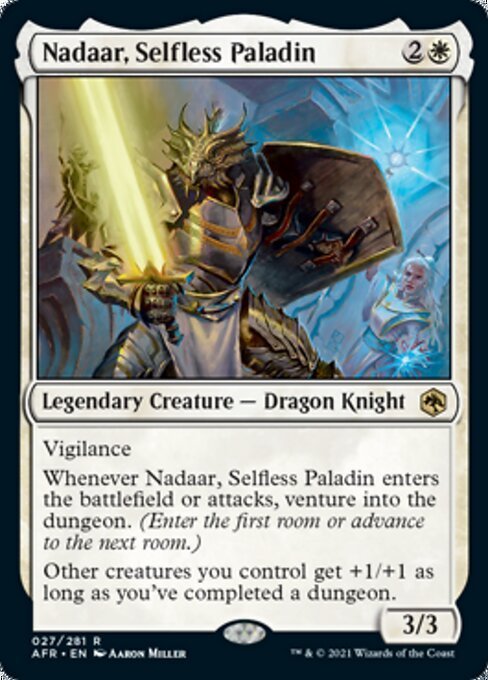 MTG ■白/英語版■ 《無私のパラディン、ナダール/Nadaar, Selfless Paladin》フォーゴトン・レルム探訪　AFR_画像1