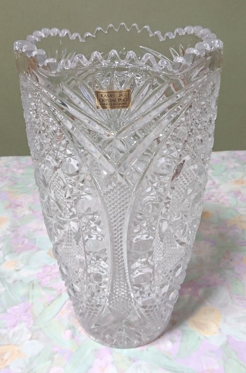 カメイガラス 花瓶 フラワーベース KAMEI 24%|Yahoo!フリマ(旧 カメイガラス 花瓶 フラワーベース KAMEI 24%|Yahoo!フリマ(旧